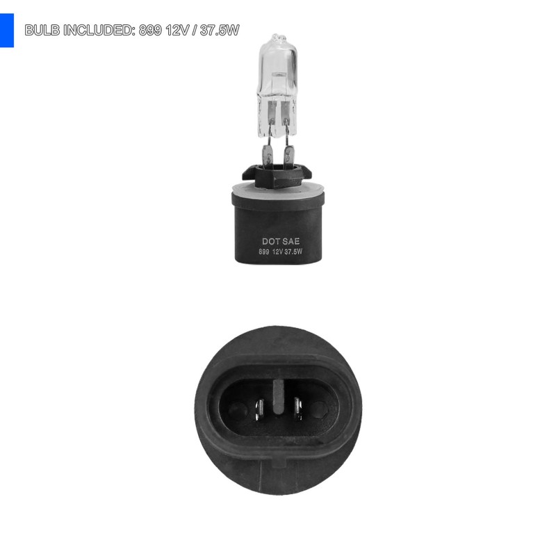 Spec-D Tuning Smoke Bumper Driving Fog Lights + Bulbs +