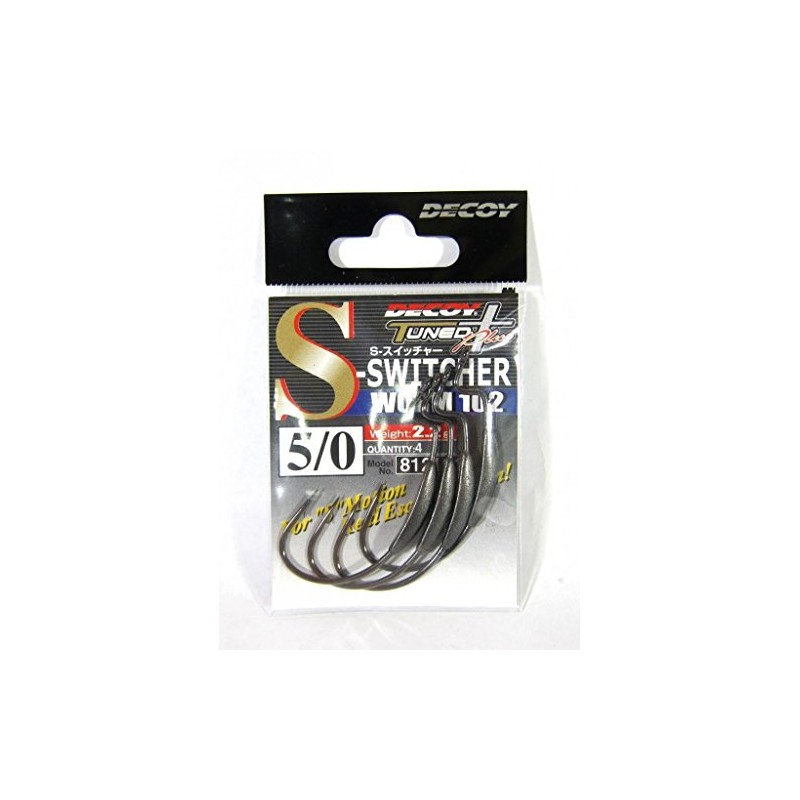 カツイチ(KATSUICHI) DECOY フック SスイッチャーWorm102 #5/0 釣り針
