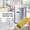SKIR'CO Pack of 10 Bin Liners 60 Litres Yellow Bin