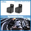 A ABSOPRO 2Pcs Car Relay 5 Pin 12V 40Amp SPST