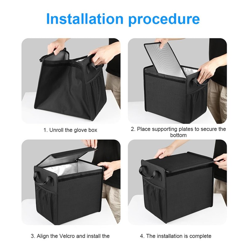 Car Trunk Organizer Insulated Foldable Storage Bag with 2 Bag
