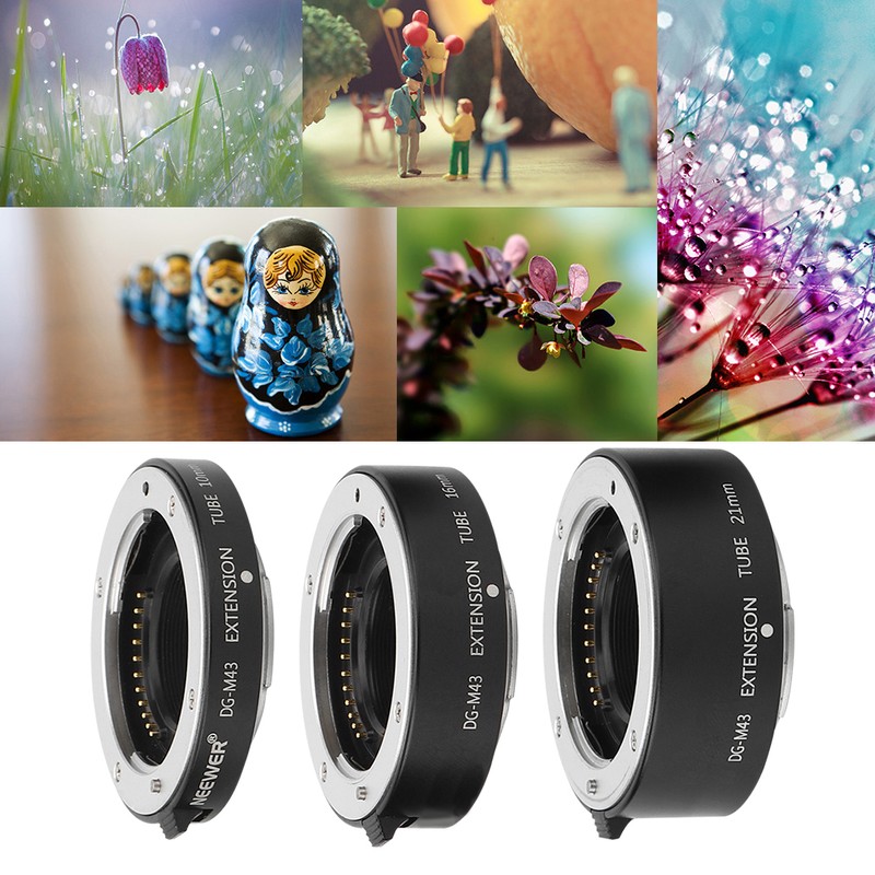 DG‑M43 10mm16mm21mm Automatic Focusing Macro Adapter Ring Fit for Olympus