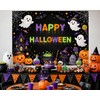 Happy Halloween Backdrop 7x5ft Spooky Ghost Kids Party Photo Banner