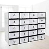 Shoe Storage Box - 20/24PCS Shoes Orgainzer Plastic Stackable Clear Boxes Containers Shoe Drawer Holder (20 Boxes)