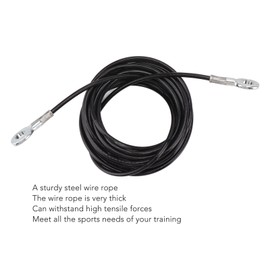 Replacement Cable for Home Gym Exercise Muscles Adjustable Length Fitness Pulley Cable Heavy Duty Steel Wire Rope for Studios for Gyms (4m / 13.1ft)