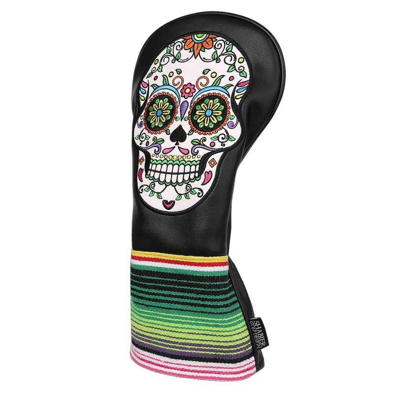 SHABIER Black Golf Driver Headcover with Skull Design for Golf