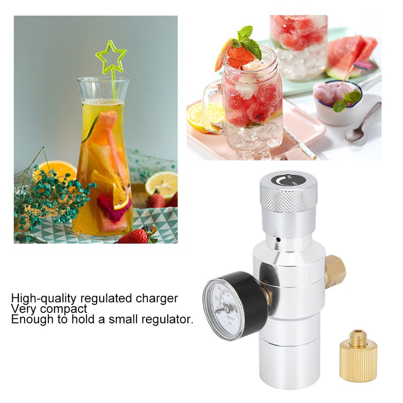 CO2 Regulator Mini Homemade Beer Soda Water Making Tool Aluminium