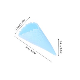 CAXUSD 12Pcs Realistic Ice Cream Cone Models for Pretend Play Miniature Decor Simulation Cones for Boy Girl Educational and Creative Fun