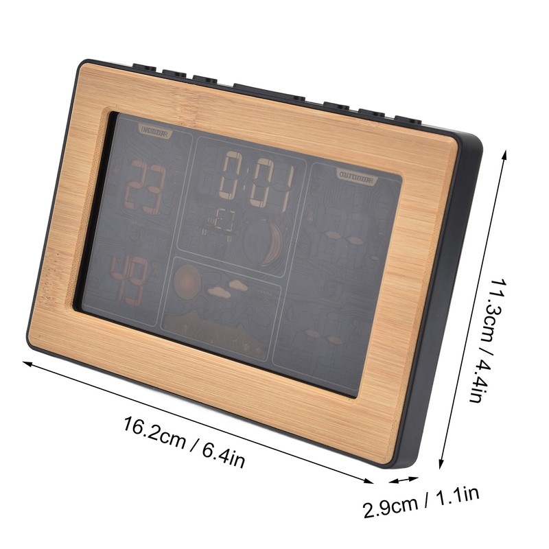 LCD Weather Forecast Station with RCC Receiving Function Wireless Thermometer