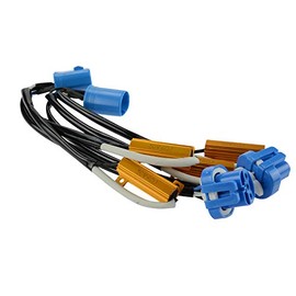 Innovited 9004 9007 HID Lights Error Free w/Load Resistor Wiring Relay Harness Adapter,Pack of 2