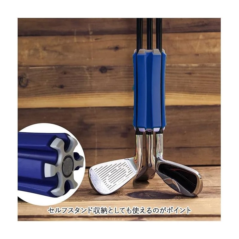 Set of 2 Golf Club Holder Portable Convenient Fixed Storage