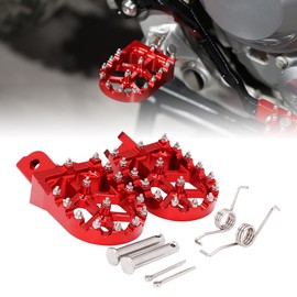 BAOUFF CNC 6061 Aluminum Foot Pegs for CRF110F 13-26,CRF125F 14-26-Red