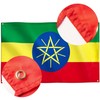 Runesol Ethiopia Flag, 91x152cm, 3ft x 5ft, 4 Grommets, Eyelet