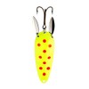 Lucky Strike Bait Works Warden's Worry Wobbler Trolling Lure for Crappie, Perch, and Lakers, Designed in Canada (Size 3.0, Chartreuse Red Dot)