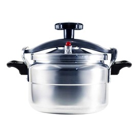 Aluminum Explosion-Proof Pressure Cooker- 7L~15L Capacity- Silver (15L)