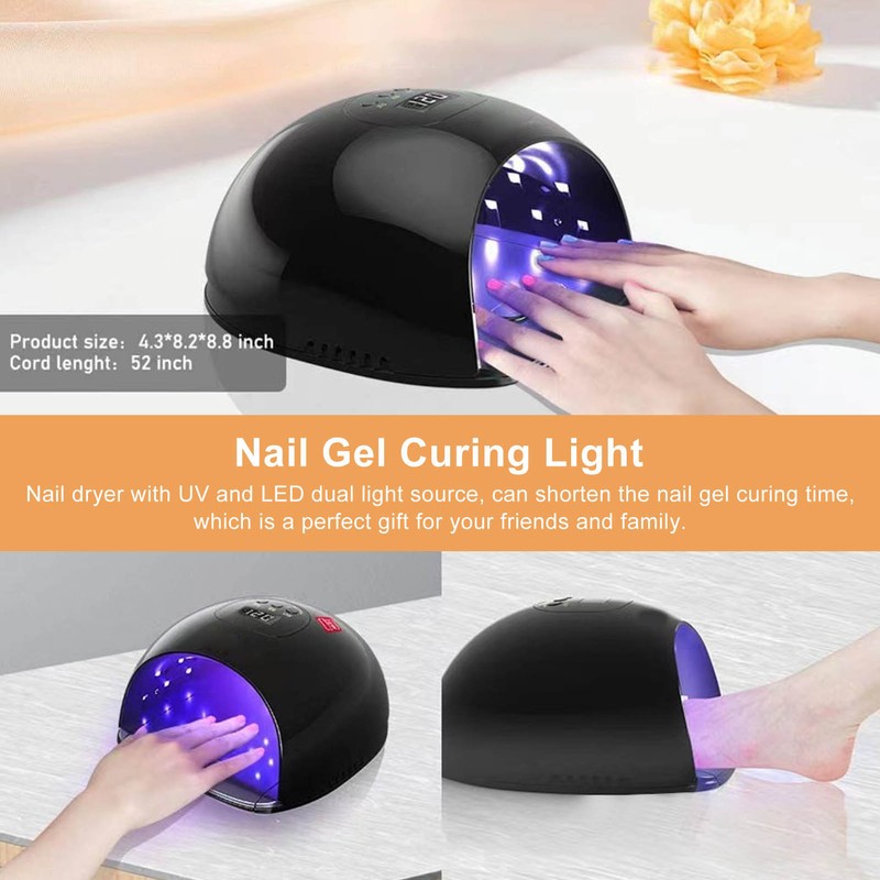 72W UV LED Nail Lamp 36pcs Light Chips 180° Lighting