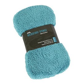 JVL Car and Bike Care Cleaning Range Microfibre Bone Shaped Sponge, Teal, 26 x 6 x 14 cm