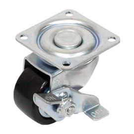 Uei Caster: H Series, HG-S Type, Free-Caster with Stopper, Reinforced Nylon Car, Wheel Diameter φ2.0 inches (50 mm), Manufacturer Model: HG-50GNBS