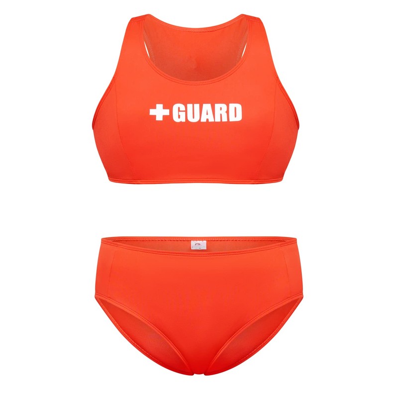 BLARIX Guard High-Waisted Swimsuit 2 Piece Medium Red