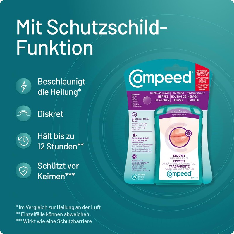 Compeed Herpes Bubbles Patch Applicator HRA 100 g