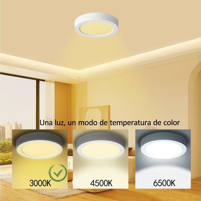 Yexati Pack of 2 Ceiling Light LED Ceiling Light Flat