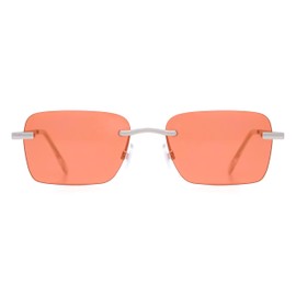 ENUFF Ezra Orange Square Sunglasses For Men and Women