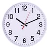 OFFICER PRODUCTS Wall Clock Plastic / 30 cm White Arabic