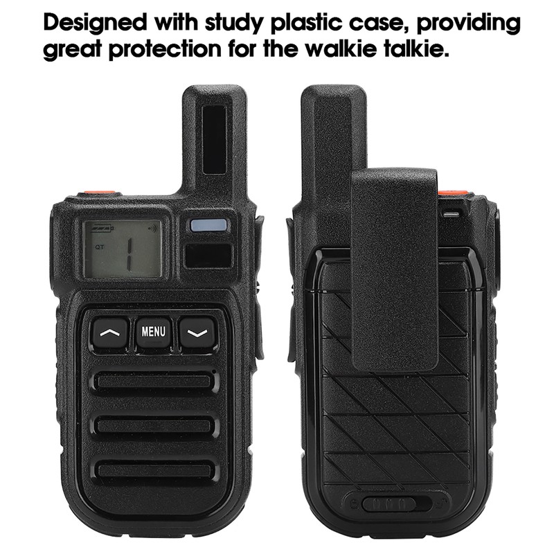3W Mini Handheld Walkie Talkie Hand Tuning CT/DC Vibration Two