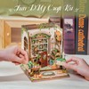 CUTEBEE Book Nook Kit - DIY Miniature Dollhouse with LED
