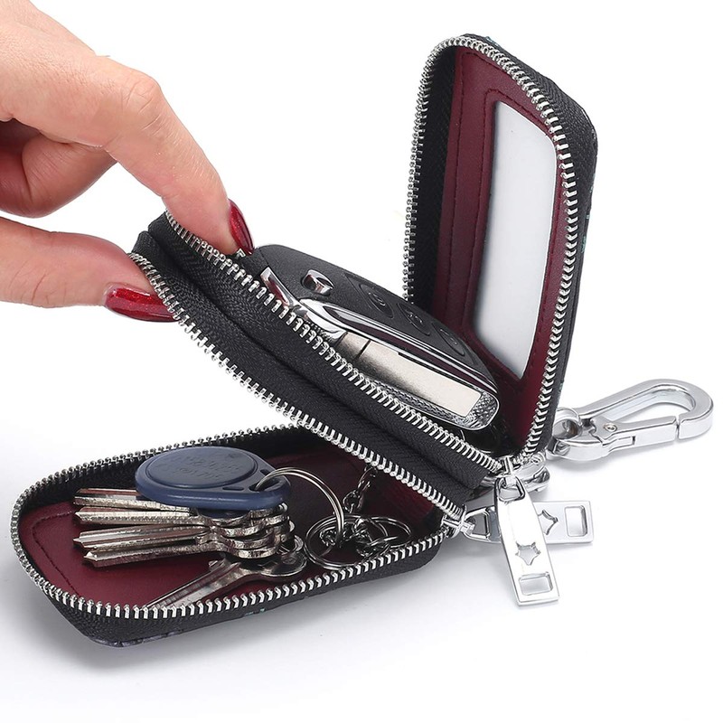 Aileder Key Case Genuine Leather Car Keychain Key Bag Hand
