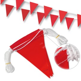 NACARUM - Banderas de barricada de precaución (cuerda de 102 pies), advertencia de áreas peligrosas, control de tráfico. Marcado de sitios de construcción, andamios, eventos deportivos, propiedad