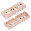 DIY Glow Tube Clock Kit 4 Lamps Beech Wood Enclosure