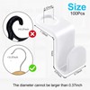 100 PCS Hanger Connector Hooks, Hangers Space Saving, Hanger Hooks,