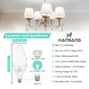 hansang E12 LED Light Bulbs 5000K Bright Daylight, 60W Type