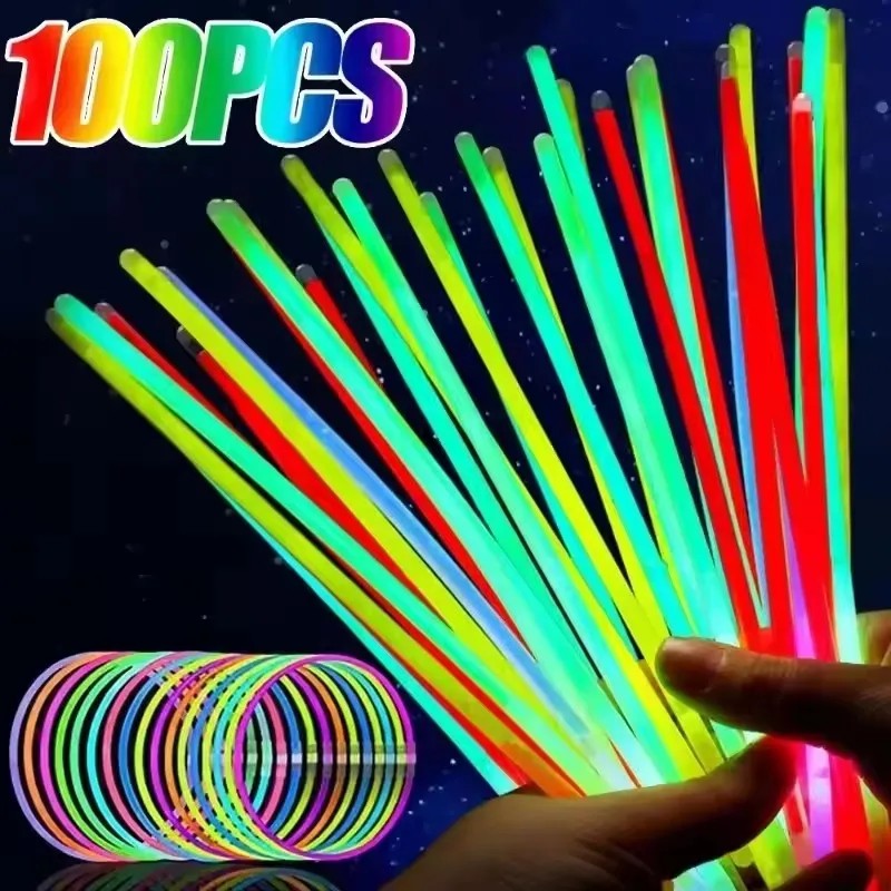 50/100Pcs - Glow Sticks for Party Favors – Connectable Light