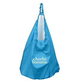 CHARLIE BANANA Reusable and Washable Cloth Diaper Wet Bag, Waterproof Hanging Diaper Pail and Laundry Bag, Turquoise