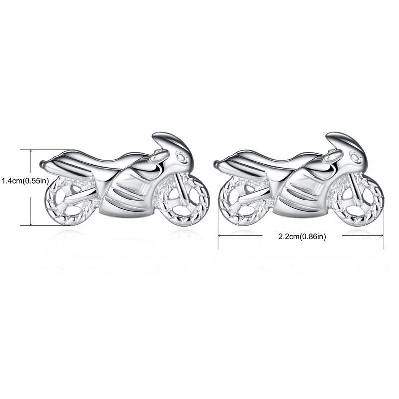 Honey Bear Silver Racing Motorcycle Motorbike Cufflinks Mens Wedding Shirt