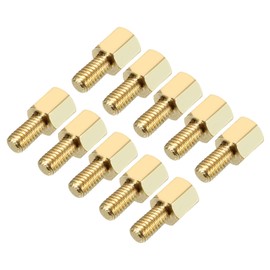 YOKIVE 20 PCS Brass Hex Threaded Spacers Female Threaded Hex Spacers for Electronic Industry Best Motherboard Fixing M3 5+6mm