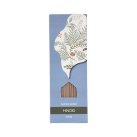 Incense World Incense Sticks (Hinoki), 120 Sticks, Korean Incense Stick, Over 90% Natural Scents, Premium Quality, Beige
