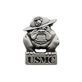 Indiana Metal Craft USMC Bulldog Pewter Pin Made in USA (Bulldog)