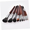 Minkissy Cosmetics Brush Set 10pcs Makeup Brush Kit Wood Handles