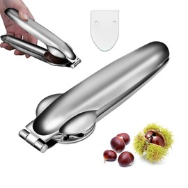 Chestnut Cutter Stainless Steel, Nutcracker, Walnuts, Chestnut Tongs, Multifunctional, Chestnut Clip, Chestnut Opener, Chestnut Cutter, Chestnut Cutter, Nutcracker, for Walnut Chestnut Chestnut Nuts