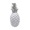 MARIPOSA Large Pineapple Ceramic with Metal Top, One Size, White