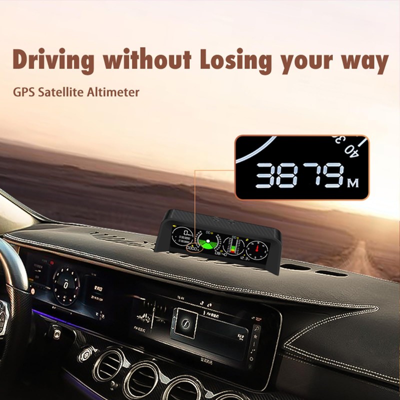 SKEKECIE Digital Car Inclinometer for Off-Roading & Overland - HUD