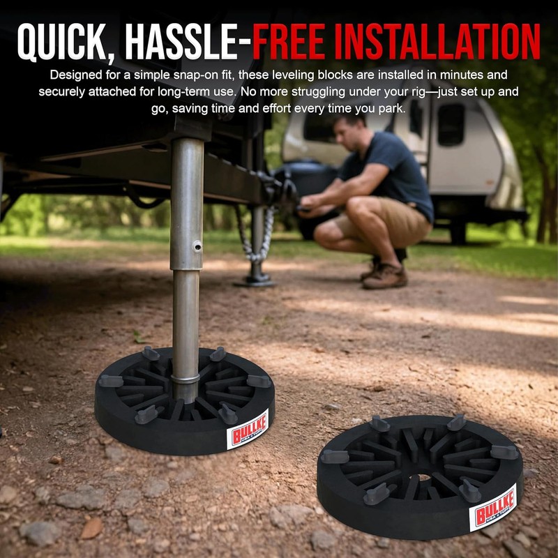 USA Made Heavy-Duty Rv Pad | Four-Point RV Leveling System