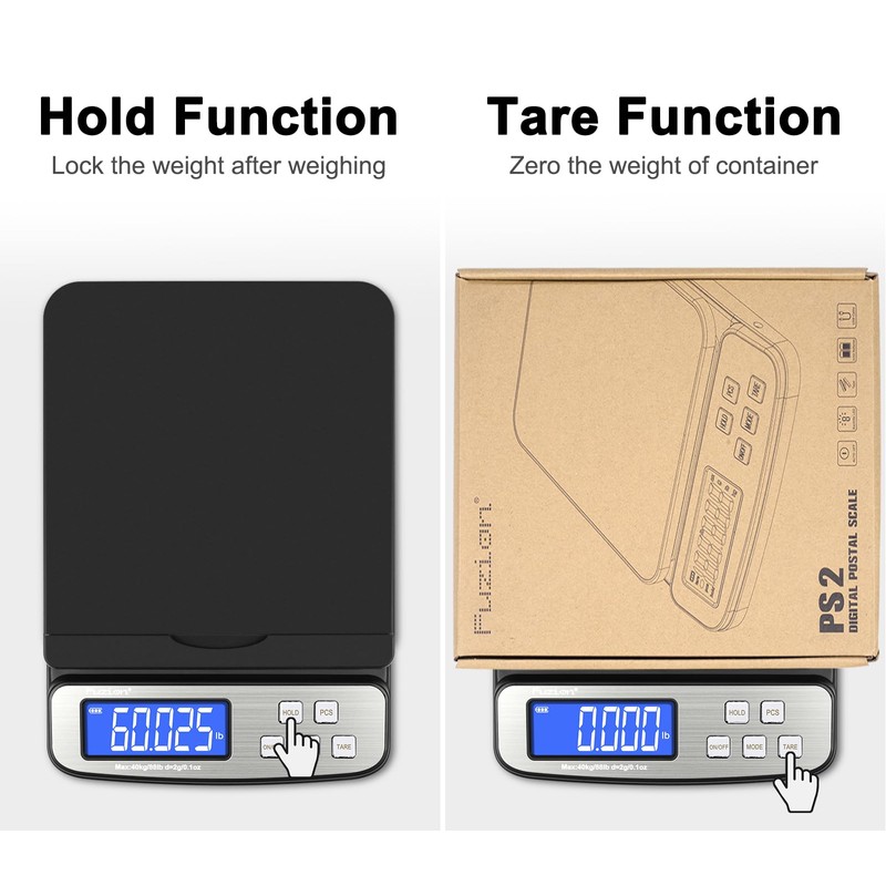 Fuzion Shipping Scale, Accurate Digital Postal Scale 88 lb/0.1 oz