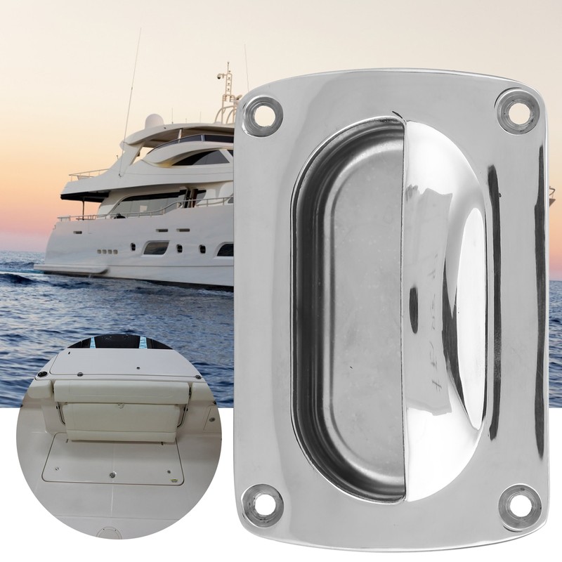Flush Pull Handle 304 Stainless Steel Door Hardwares for Yacht