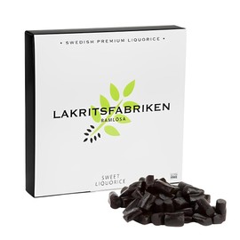 Lakritsfabriken Ramlosa Swedish Premium Sweet Liquorice Candy - Sweet Licorice - Juicy, Gluten Free, Chewy & Vegan - Soft Black Licorice - Licorice Candy from Around the World - European Candy - 5.29 oz