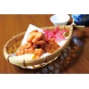 Nagao 010BFZ21 Washable Serving Basket, Boat Shaped, 8.3 inches (21