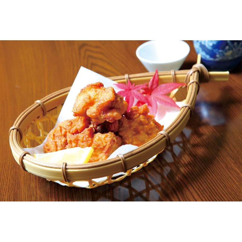 Nagao 010BFZ21 Washable Serving Basket, Boat Shaped, 8.3 inches (21